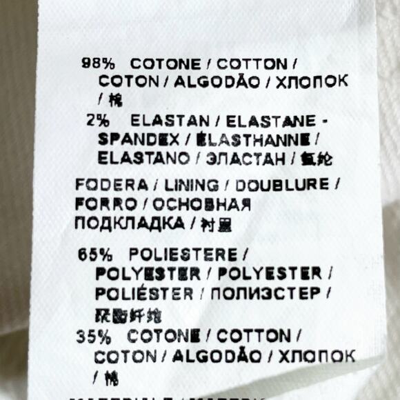 Pinko White Bootcut Jeans With Rhinestone & Pearl Embellishments Size 25 - Picture 5 of 10